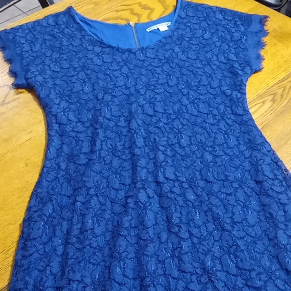 Diane Von Furstenberg  Womens 6 Dress Used NAVY BLUE Preowned Cocktail Party - Picture 2 of 9